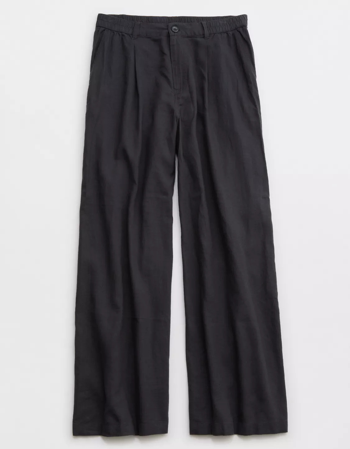 Aerie Pool-To-Party Linen Blend High Waisted Trouser | American Eagle Outfitters (US & CA)