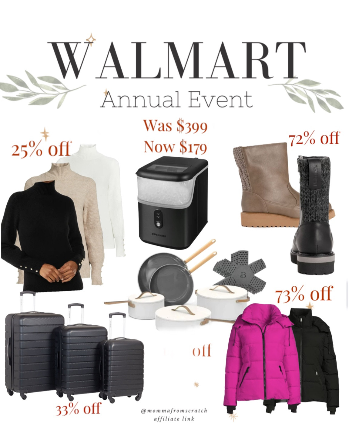 Black Friday is on now @walmart for their annual event where you can save on everyday essentials and holiday gifts! Browse now from winter boots, coats, luggage, cookware, ice machine, and fashion Walmart has it all! 


#walmartpartner #walmartfinds #iywyk #liketkit @shop.ltk

#LTKCyberWeek #LTKHoliday #LTKGiftGuide