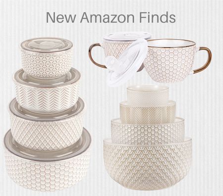 New Amazon finds, ceramic mixing bowls, food storage containers, soup mugs 





Amazon dinnerware, Amazon home finds, Amazon kitchen 

#LTKSeasonal #LTKHome #LTKFindsUnder50