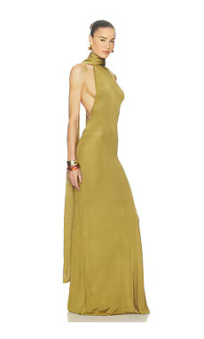 Helsa Novie Maxi Knit Dress in Burnished Gold from Revolve.com | Revolve Clothing (Global)