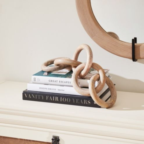 Wood Chain Whitewashed Decor Object | Ballard Designs, Inc.