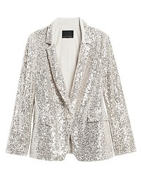 Soft Sequin Blazer | Banana Republic (US)