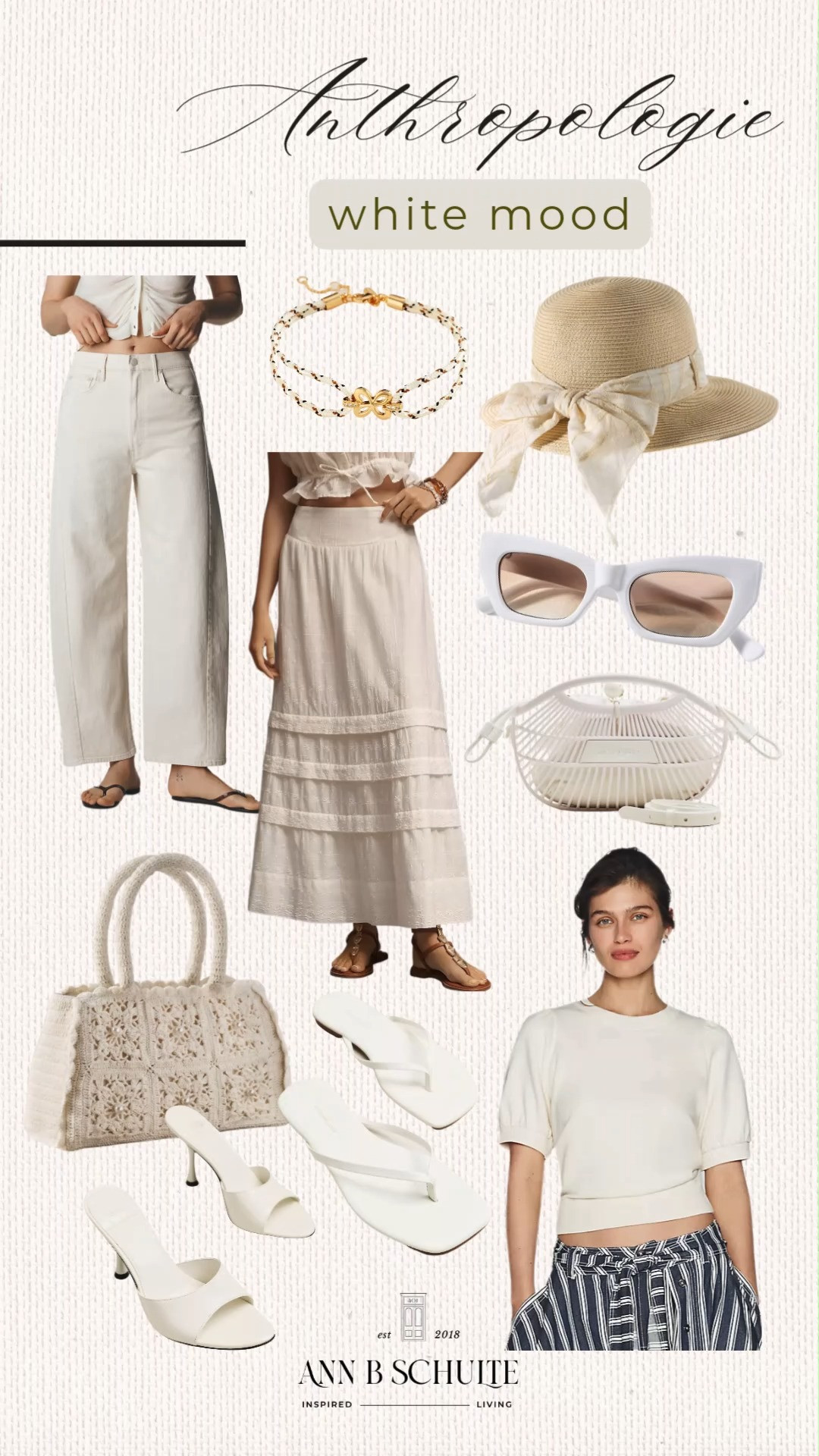 Anthropologie white mood with breezy layers, delicate details, and that fresh closet feeling everyone chases this season. Soft, bright, and effortlessly chic 🤍✨☁️
#anthropologie #summerwhites #neutralstyle #bohochic #effortlessfashion #minimalstyle #whiteoutfit #warmweatherstyle #casualchic #ltkstyle 

 #LTKootd