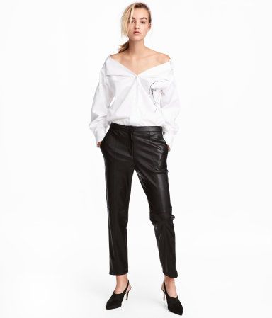H&M Faux Leather Pants $34.99 | H&M (US)