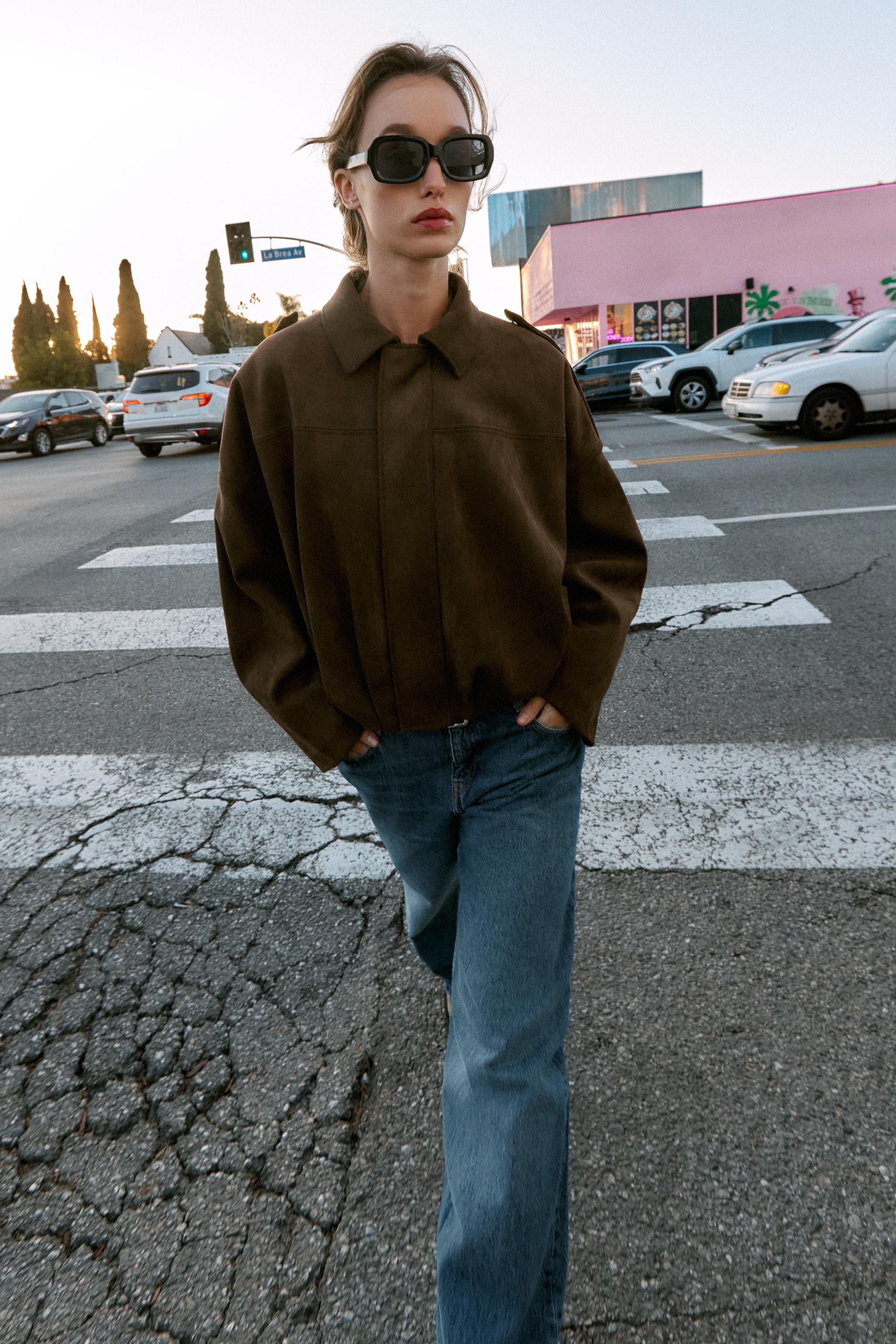 FAUX SUEDE JACKET | Zara US