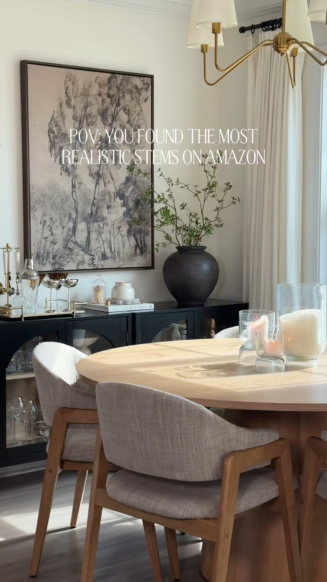Dining room decor. Round dining table. Amazon stems. Amazon home. Target home. Target dining chairs. Upholstered dining chairs. Home bar. Console table decor 

#LTKFindsUnder50 #LTKHome