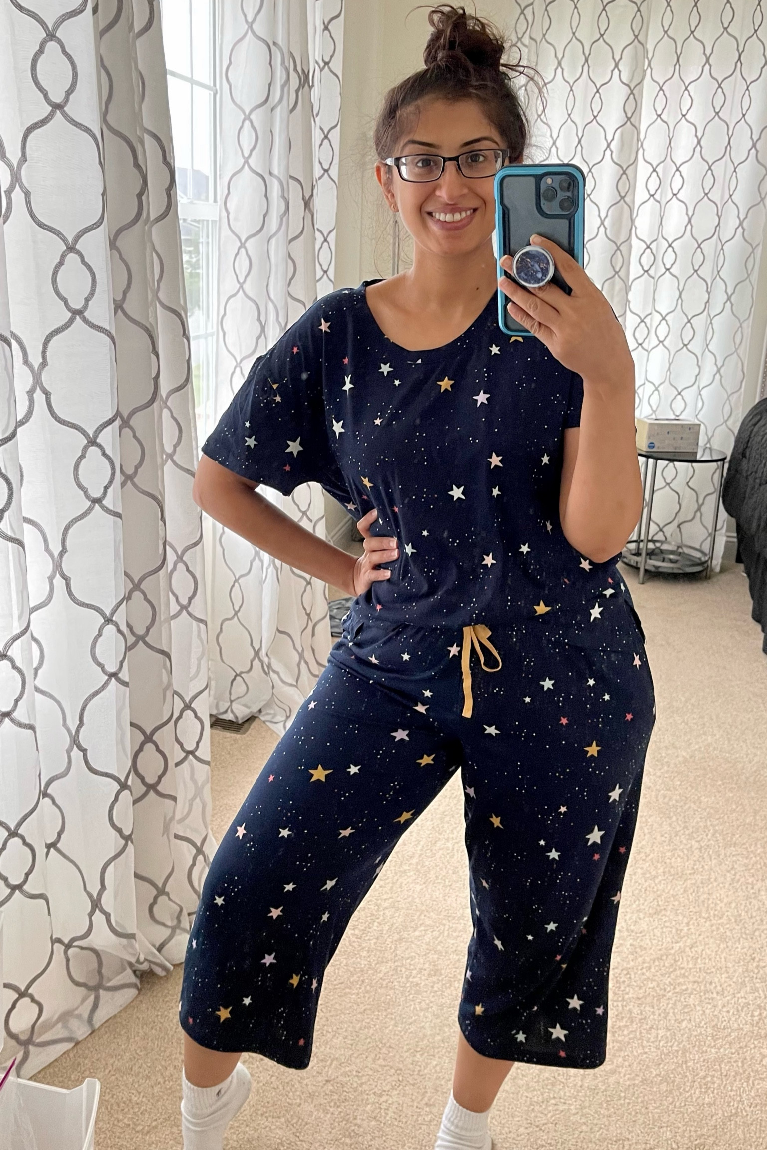 This is what motherhood looks like to me. No makeup, messy hair but comfy pjs. I snagged these out while grabbing baby’s formula. They’re very cheap, but very soft! I’m wearing a medium. More prints available!

#LTKbaby #LTKbump #LTKmidsize