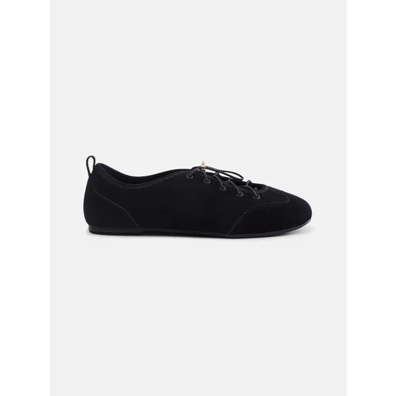 Scenario Women's Bungee Lace Faux Suede Sneakers | Walmart (US)