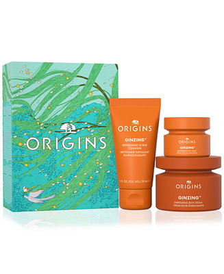 3-Pc. GinZing Glowing Essentials Cleanser & Moisturizer Set | Macy's