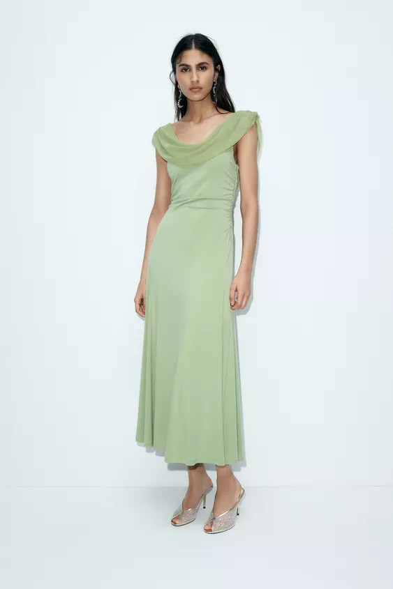 SHINY MESH MULE SANDALS | Zara UK