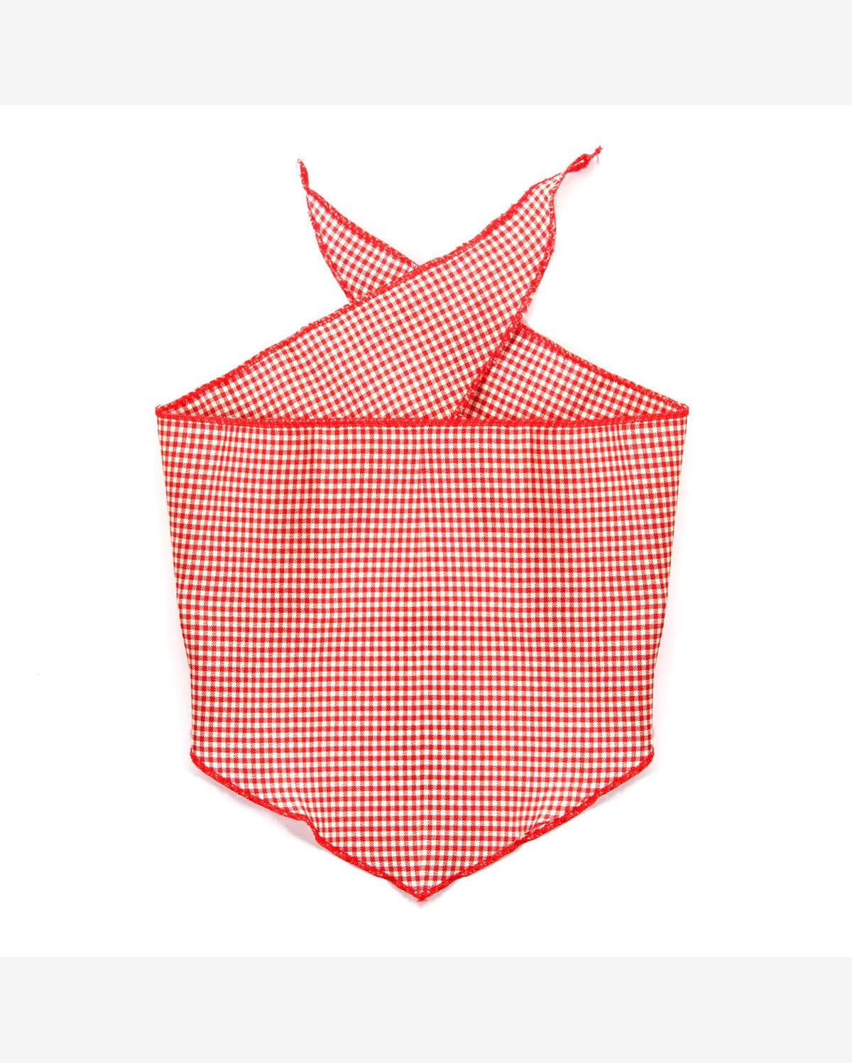 Lenço Bandana Caipira Xadrez Vermelho e Branco Arraiá - Festa Junina | Riachuelo (BR)