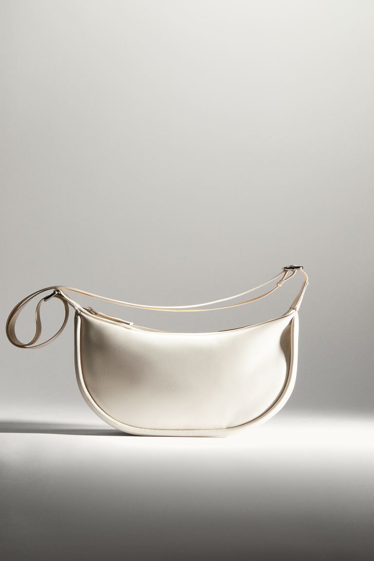 Coated Crossbody Bag - Cream - Ladies | H&M US | H&M (US + CA)