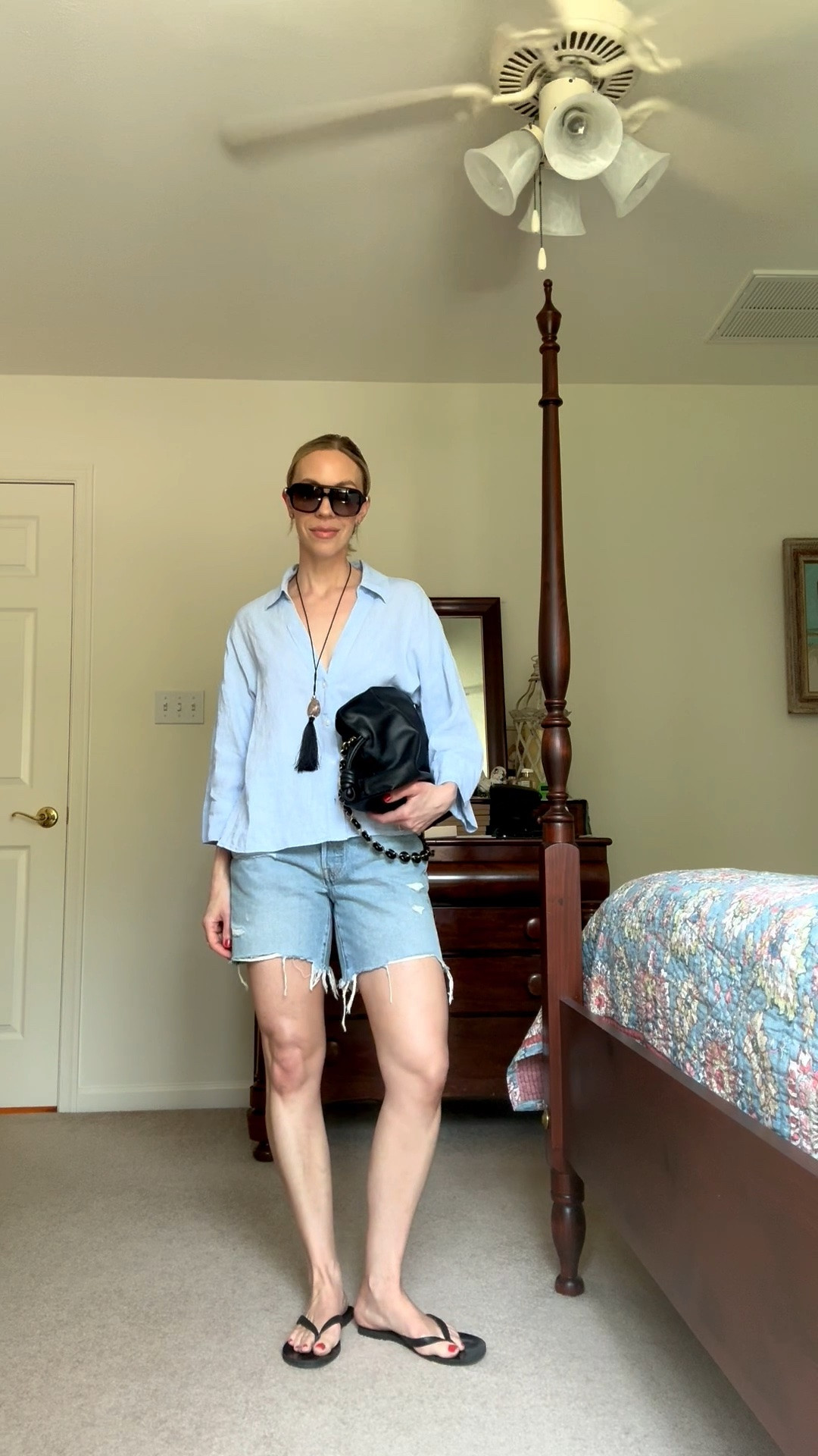 Summer vacation outfit, beach dinner, casual summer look with linen shirt and @levi denim shorts

#LTKSaleAlert #LTKSeasonal #LTKTravel