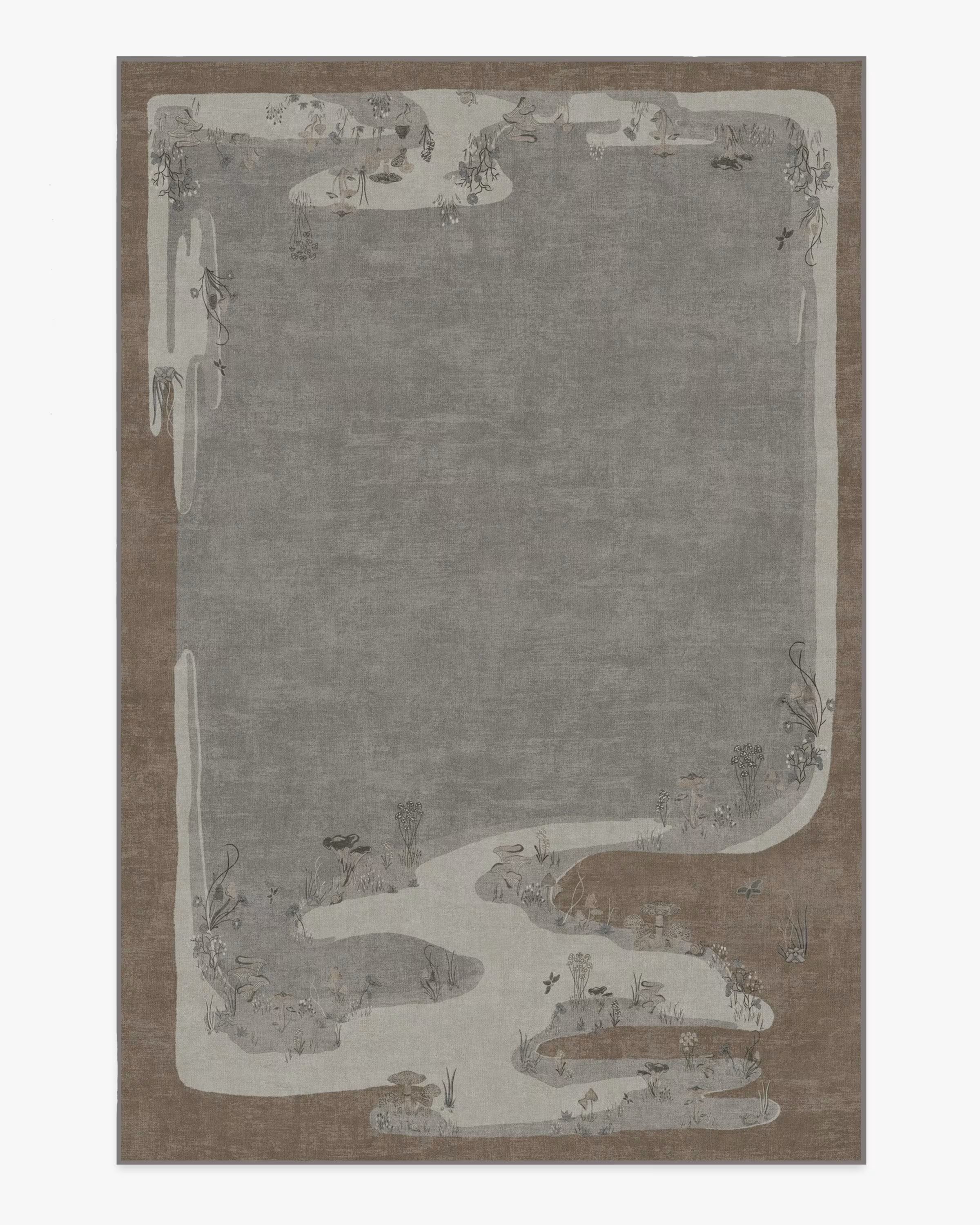 Architectural Digest Mushroom Dream Grey Taupe Rug | Ruggable