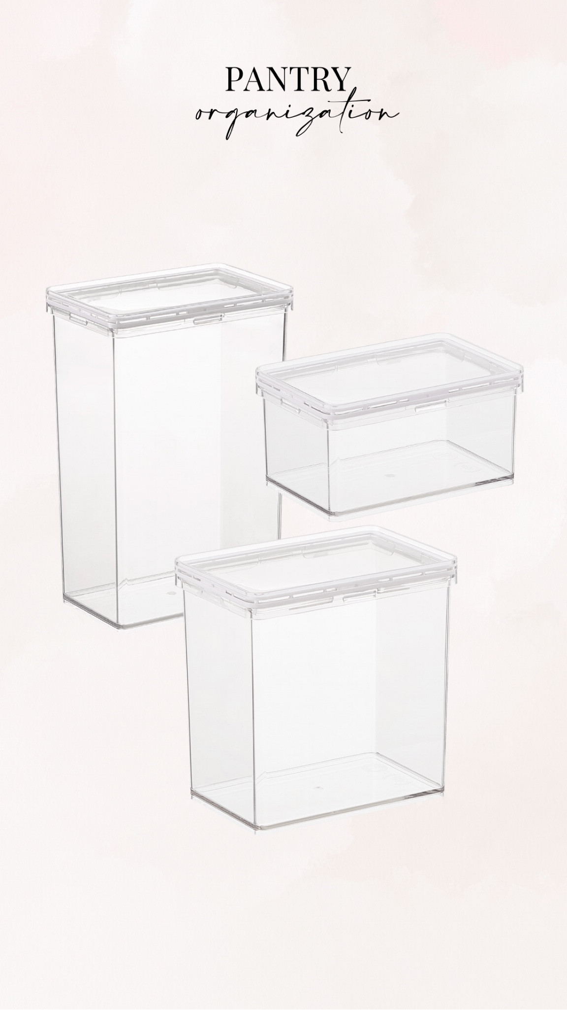 Bought these clear canisters for my pantry drawers! 

#LTKhome #LTKFind #LTKunder50