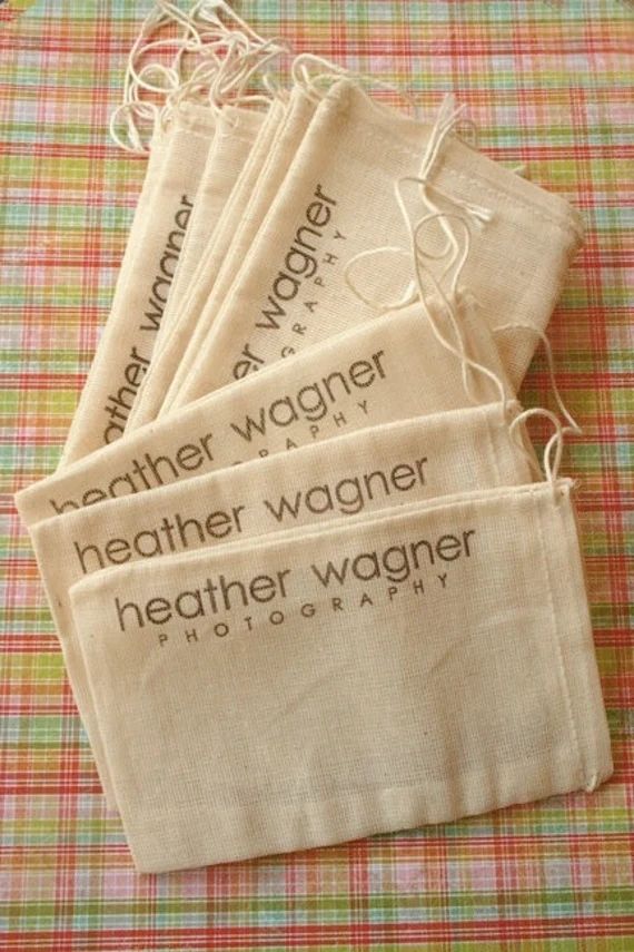 50 CUSTOM Stamped Muslin Bags - 4 x 6 - Wedding Favors, Gift Bags, Packaging | Etsy (US)
