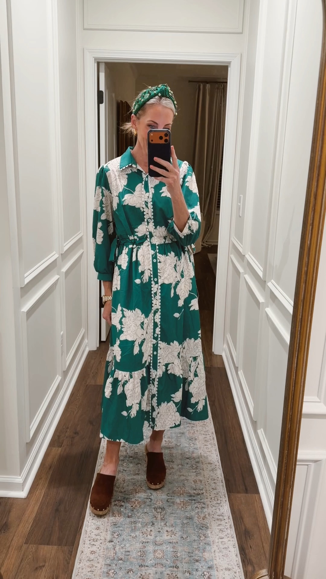 Happy St. Patrick’s Day! Green dress, and headband from Amazon for the win  