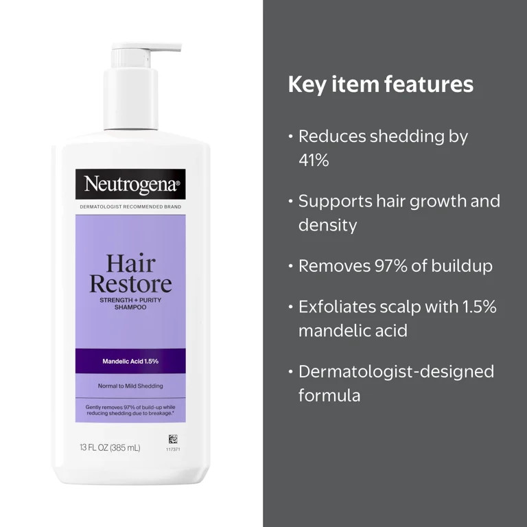 Neutrogena Hair Restore Shampoo, 13 fl oz | Walmart (US)