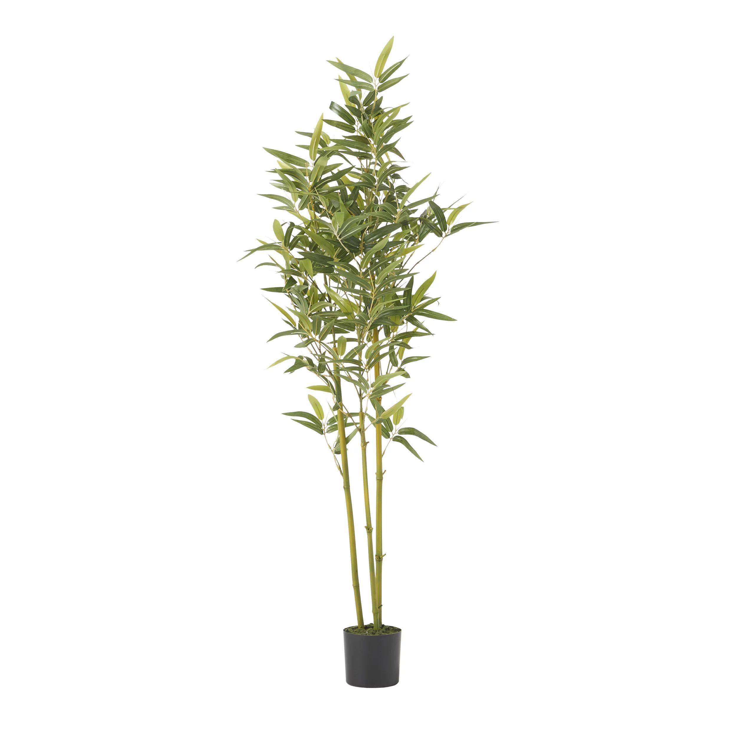Noble House Outdoor Soperton 51.5 in Artificial Plastic Tabletop Bamboo Plant, Green - Walmart.co... | Walmart (US)