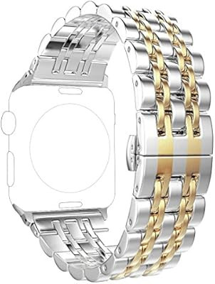 ImmSss Band Compatible for Apple Watch Series 5 4 40mm 44mm / Series 3 2 1 38mm 42mm for Women Me... | Amazon (US)