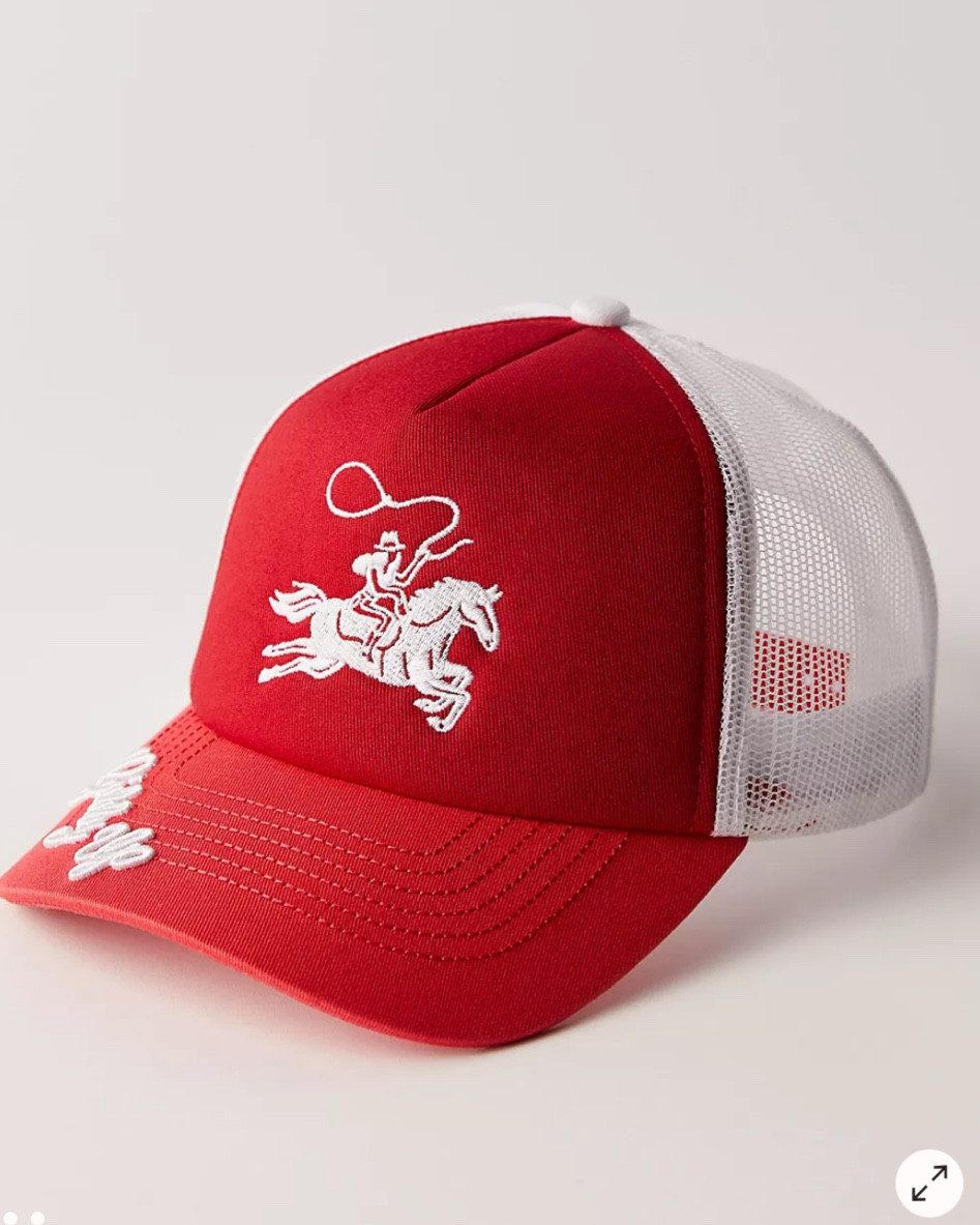 Trucker hat 
Cowgirl trucker hat 

#LTKGiftGuide #LTKFindsUnder50 #LTKStyleTip