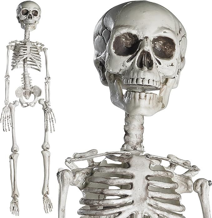 Prextex 30” Halloween Giant Skeleton- Full Body Big Life Size Halloween Skeleton with Movable J... | Amazon (US)