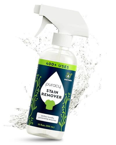 Puracy Stain Remover, Travel and Laundry Stain Cleaner for Clothes, Baby Essentials, Kids Stains, Oil and Fabric Spot Cleaner, Unscented (Stain Remover Spray, 12 fl oz) | Amazon (US)