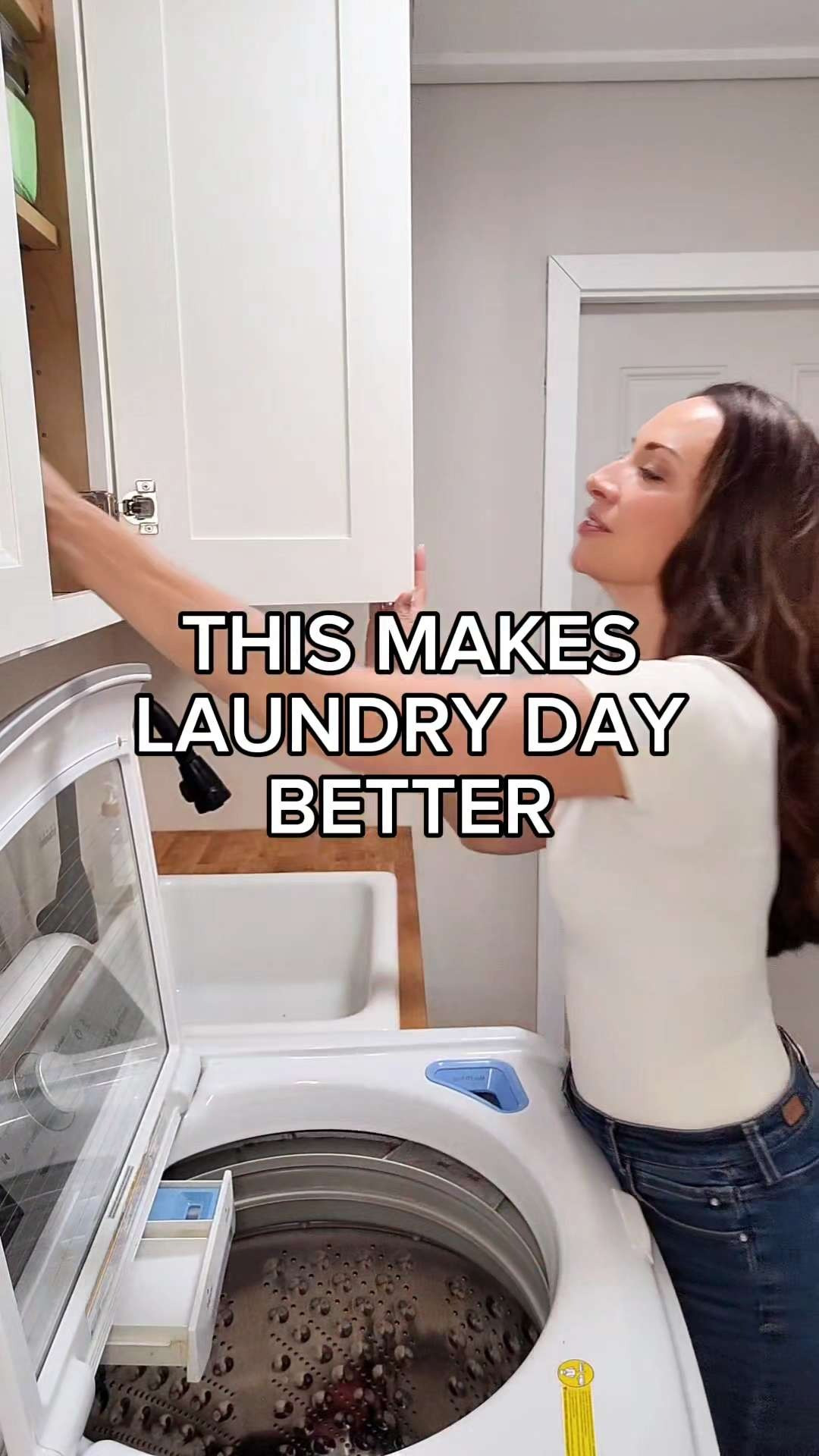 Cozy home moments 🤍
This laundry room finally feels calm, clean, and functional.
Full remodel linked here ✨
🧺 Cabinets • 🪵 Butcher block • 🫧 Organizing finds — all linked here 👇 👉 Watch the full remodel https://youtu.be/YqqGEP3wnZU?si=7khCIqYY9nvGAKkG 👉 See all sources + details https://simplemadepretty.com/laundry-room-remodel-cabinets-organization/ #LTKDIY #LaundryRoomRemodel #BeforeAndAfterHome #SmallSpaceMakeover #HomeOrganization #NeutralHome #ShakerCabinets #ButcherBlockCountertop #HomeRenovation 

 #LTKmomlife #LTKHome