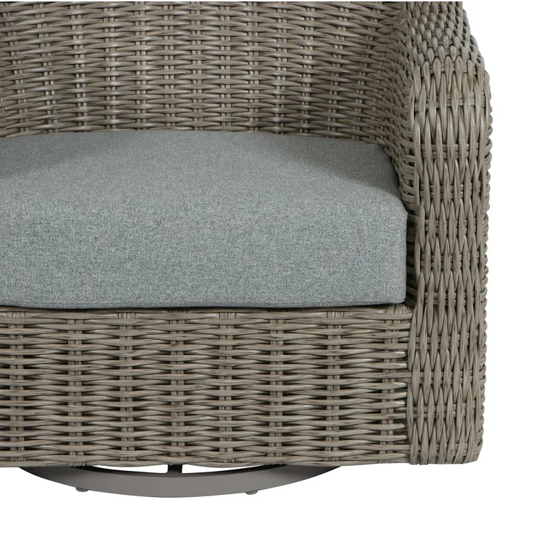 Better Homes & Gardens Bellamy Outdoor Barrel Back Chair, Natural | Walmart (US)