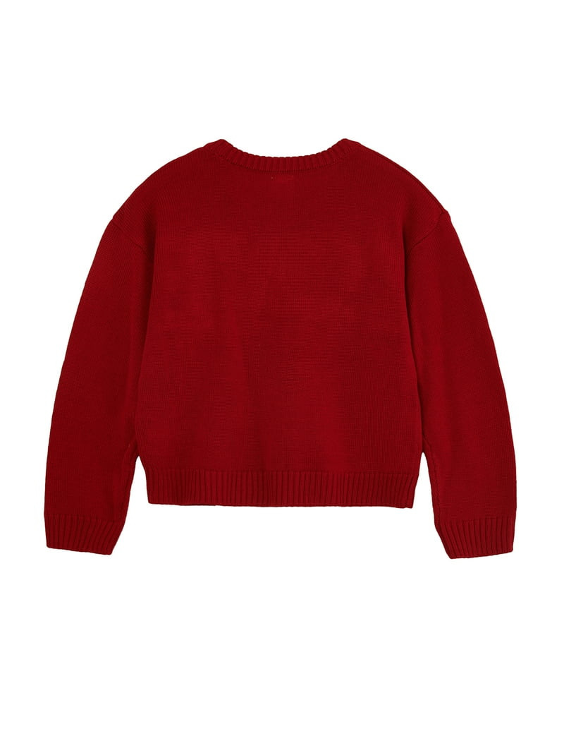 Way to Celebrate Girls Valentine's Day Sweater, Sizes 4-18 | Walmart (US)