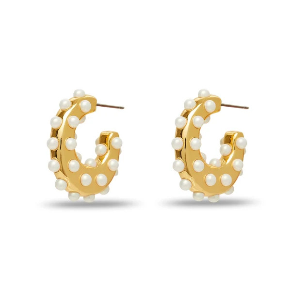 PEARL ARCHER MINI HOOP EARRINGS | LELE SADOUGHI