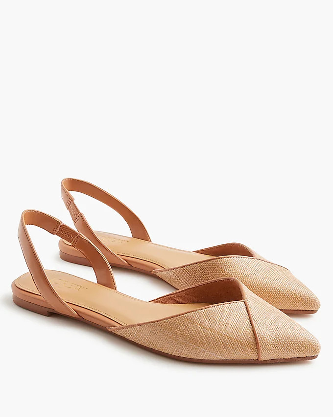 Woven slingback flats | J.Crew Factory