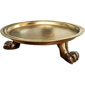 Round Clawfoot Dish — by Alice Lane Home Collection — Gold — for Home Decor, Candles, Jewel... | Amazon (US)