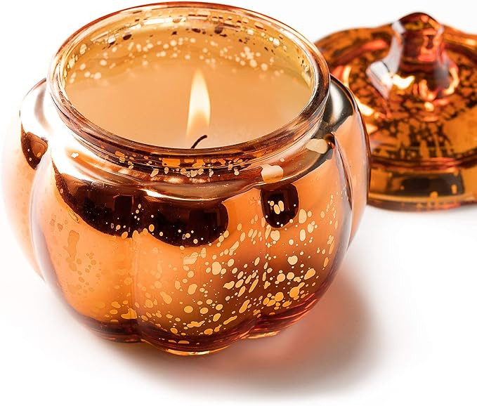 Scented Candles for Home Decoration – Natural Soy Wax Candles - Pumpkin Shaped - Farmhouse Pump... | Amazon (US)
