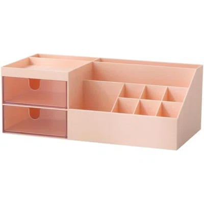 Multifunction Desk Organizer, Makeup Storage For Eyeshadows, Concealers, Powders, Nail Polish,9.65‘’X 4.8‘’X 3.67‘’ (White) | Wayfair North America