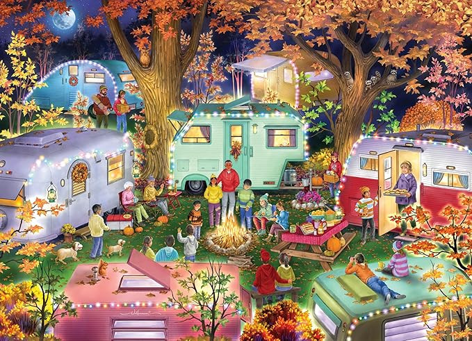 Vermont Christmas Company - Autumn Camping Jigsaw Puzzle 1000 Piece - Finished Size 26 5/8" x 19 ... | Amazon (US)