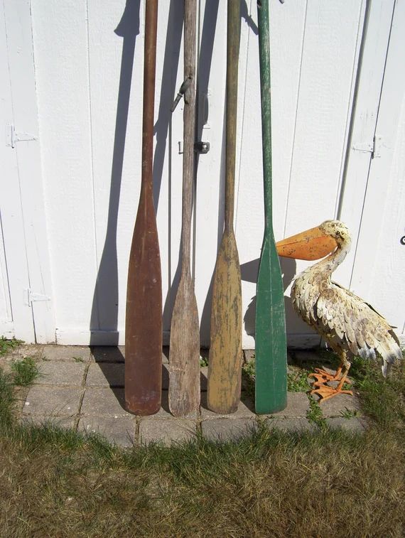 Painted Wooden Boat Oars 83 LONG Wood Oar Canoe Paddle - Etsy | Etsy (US)