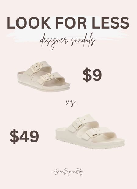 Designer sandals look for less! 

#LTKFindsUnder50 #LTKStyleTip #LTKShoeCrush