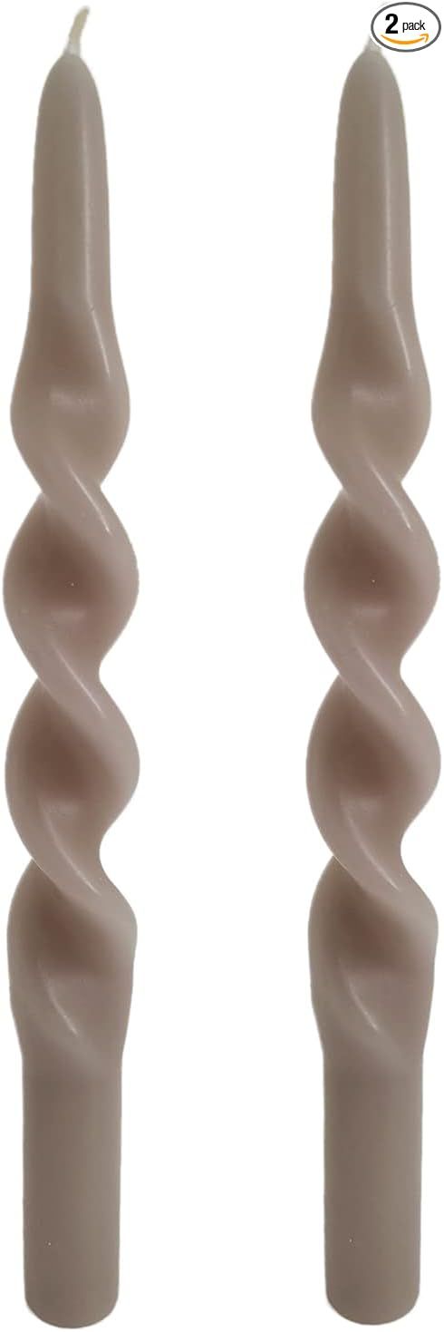 Gedengni Handmade Spiral Taper Candles - Set of 2 Twisted Candle Wax 9.5 Inch Tall for Home Decor... | Amazon (US)