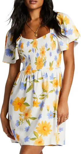 Sweet Side Floral Smocked Dress | Nordstrom