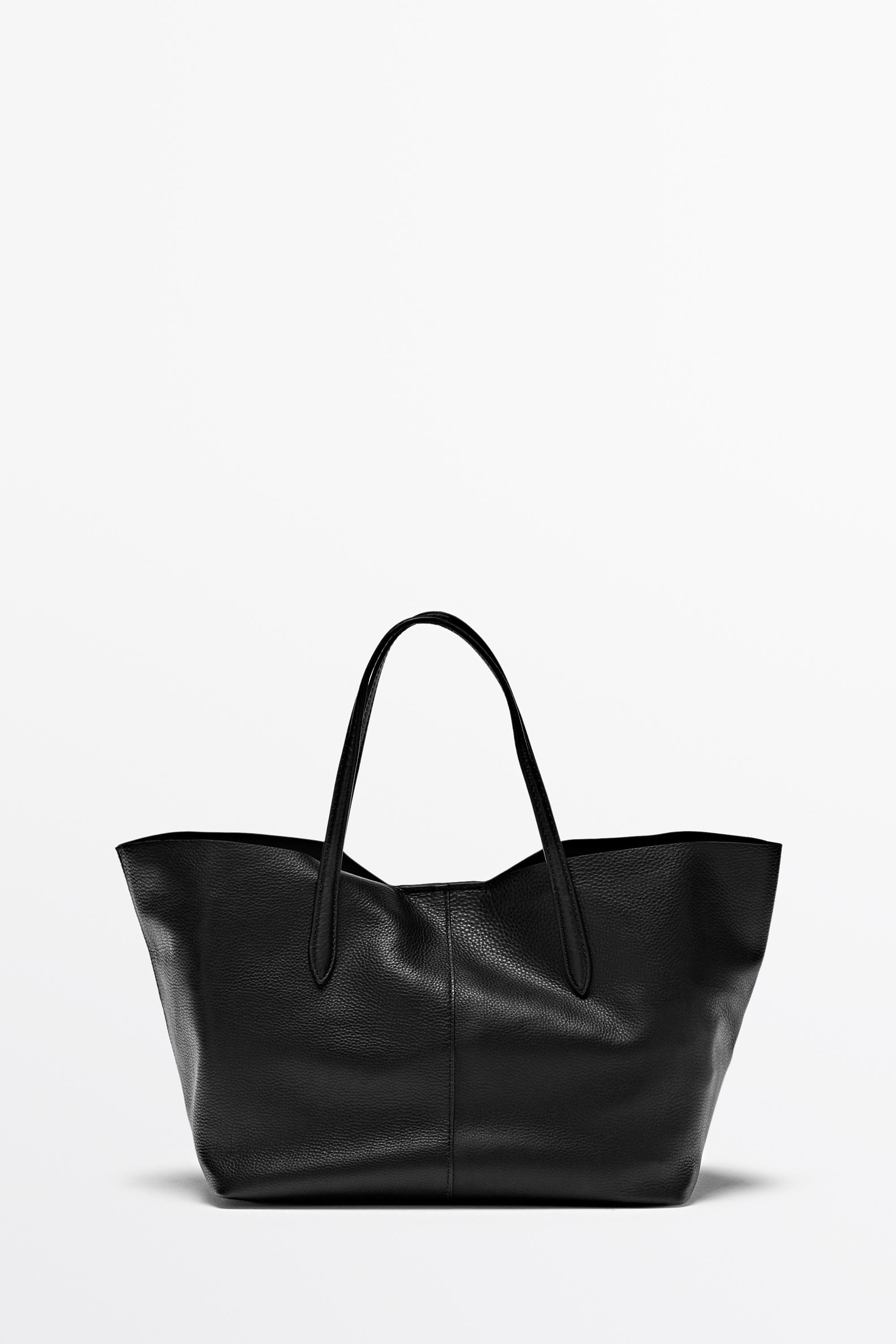 Tote bag medium en cuir nappa | Massimo Dutti FR