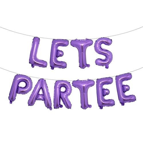 Lets Partee Balloons Lets Partee Golf Decoration Lets Partee Banner Lets Partee Sign Golf Party Decoration Golf Garland Golf Balloons (LETS PARTEE Purple) | Amazon (US)