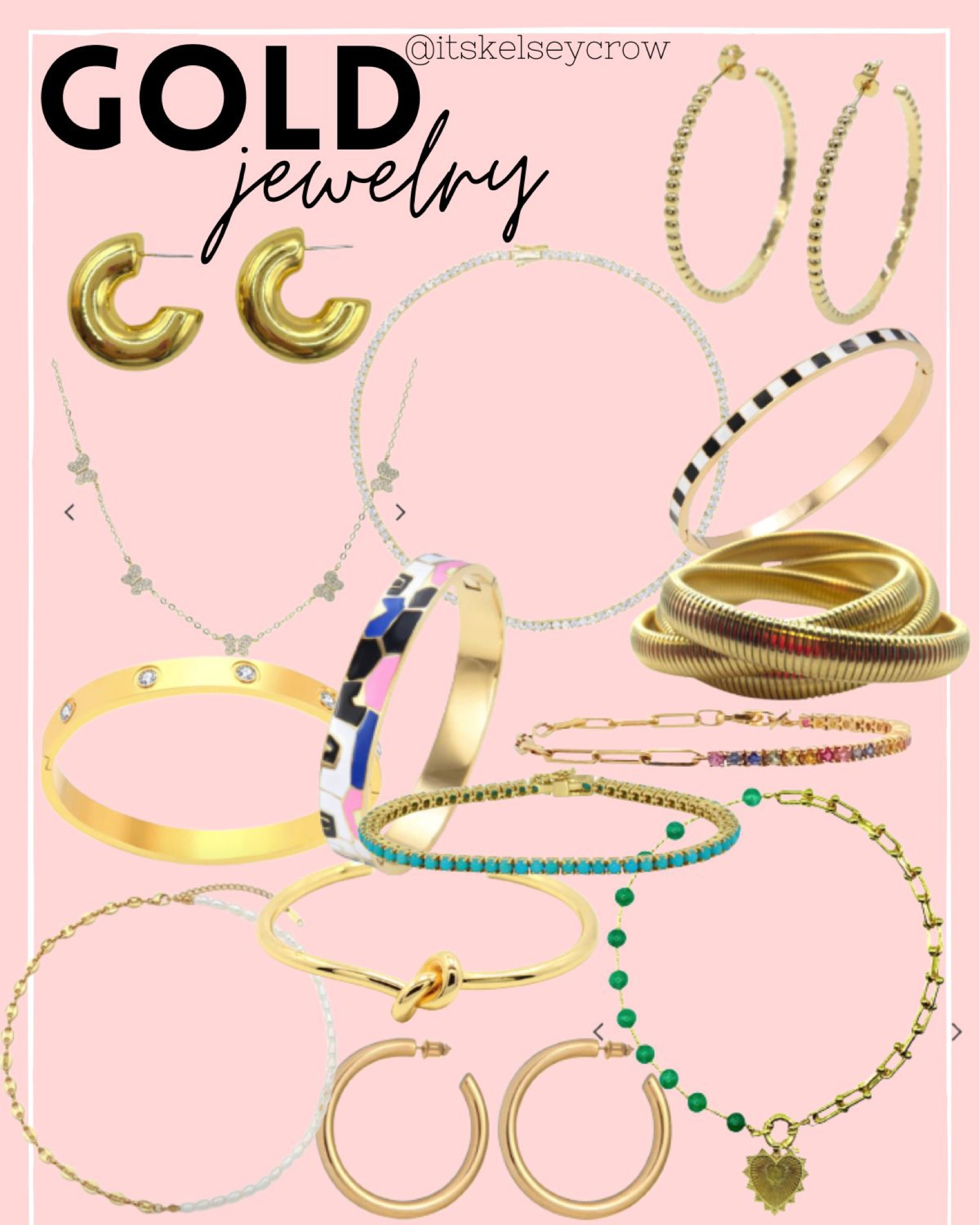 Bracelet, necklace, earring, gold, teacher, gift 

#LTKsalealert #LTKunder50 #LTKGiftGuide