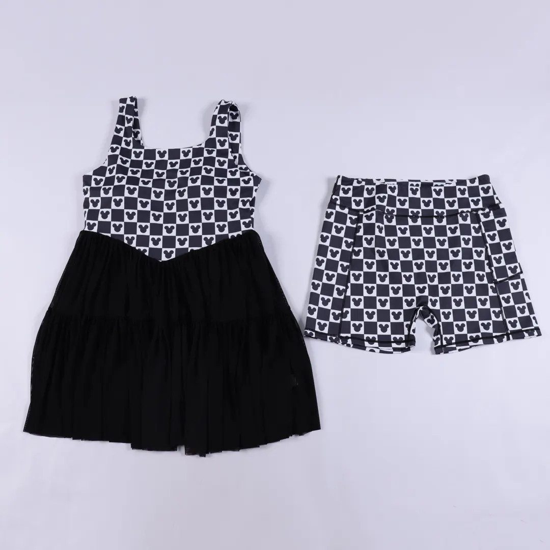 Magical Mouse Checkered Mesh Tutu Adult Activewear Athletic Dress - Etsy | Etsy (US)