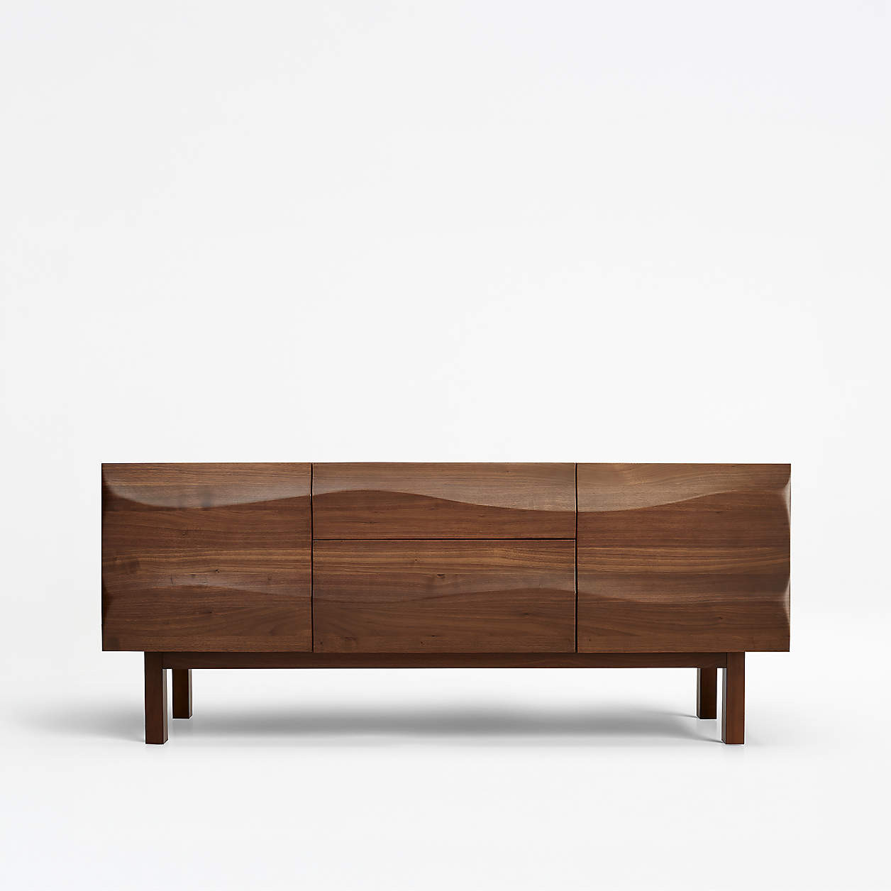 Apex 71" Walnut Credenza + Reviews | Crate & Barrel | Crate & Barrel