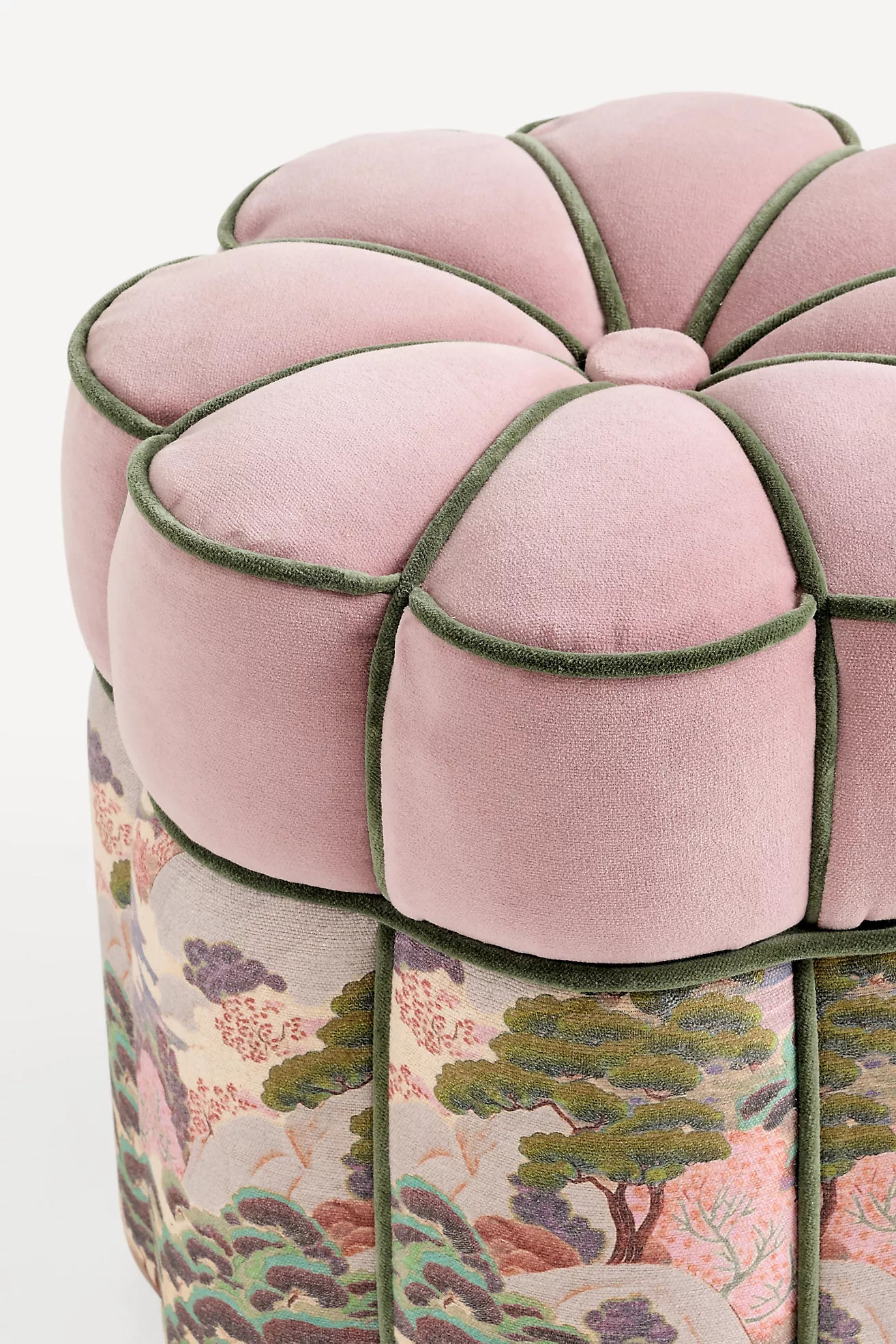 Merve Kahraman Floral-Shaped Ottoman | Anthropologie (US)