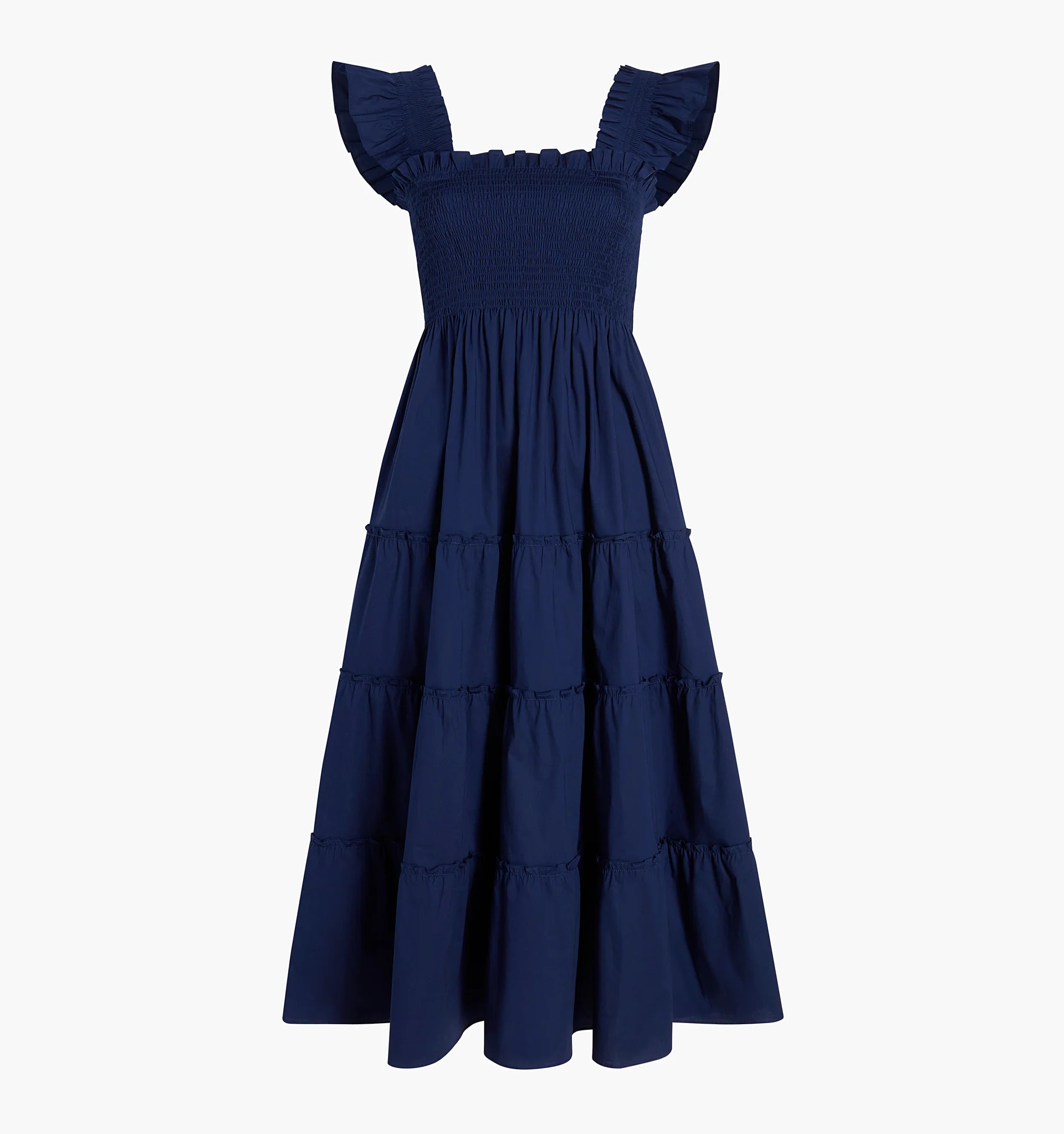 The Ellie Nap Dress - Navy Cotton | Hill House Home