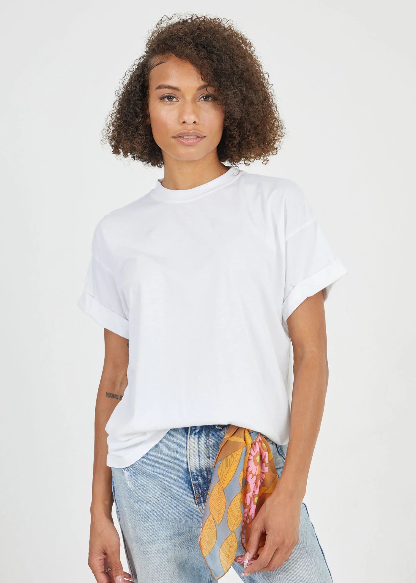 GirlDangerous: White Boyfriend Tee | Girl Dangerous