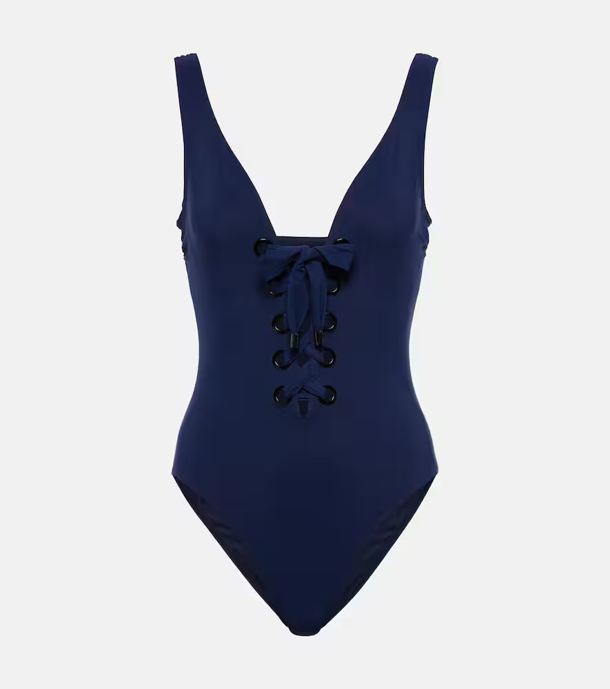 Karla Colletto Lucy lace-up swimsuit | Mytheresa (US/CA)