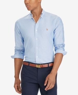 Polo Ralph Lauren Slim-Fit Stretch-Oxford Shirt | Macys (US)